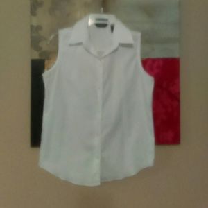 White Wrinkle Free Blouse
